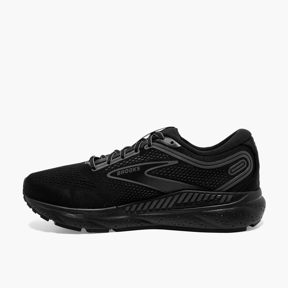 Chaussures Running Route Brooks Beast GTS 23 Noir Grise Homme | DHS-0458539